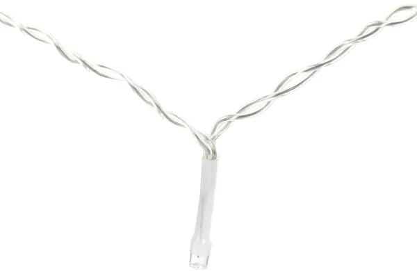 Aigostar - Catena luminosa natalizia a LED per esterni, 200 LED/8 funzioni, 3xAA, 5x2 m, IP44, bianco caldo