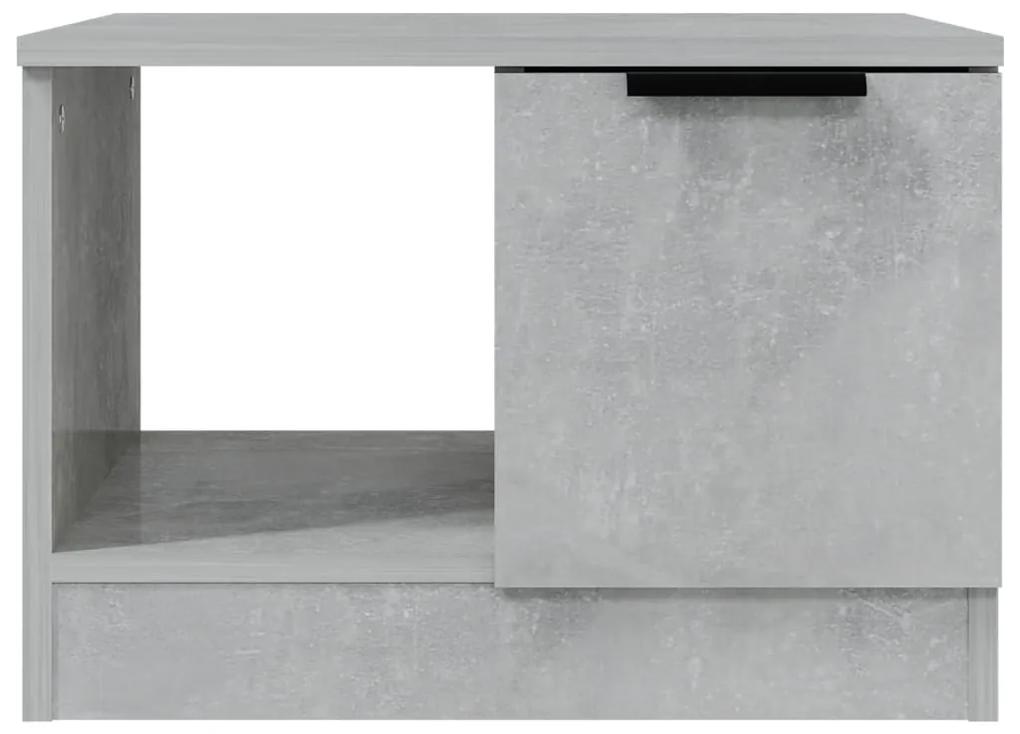 Tavolino da salotto grigio cemento 50x50x36cm legno multistrato
