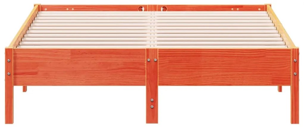 Giroletto marrone cera 135x190 cm in legno massello di pino