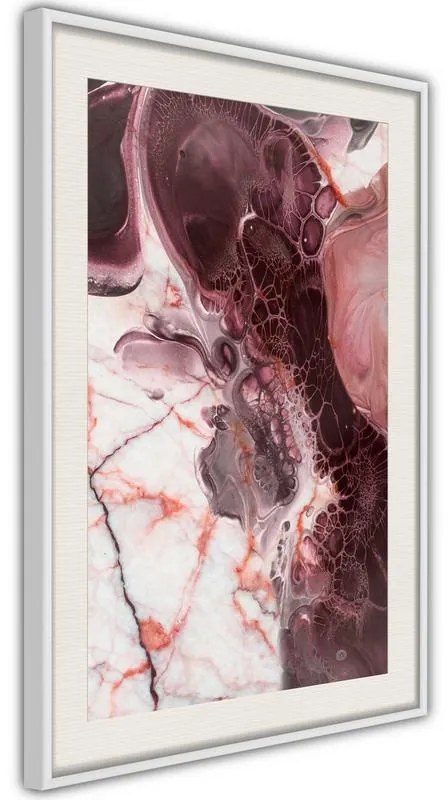 Poster  Beauty Enchanted in Marble  Cornice Quadri Cornice nera con pass-partout, Larghezza x Altezza Home decor 40x60