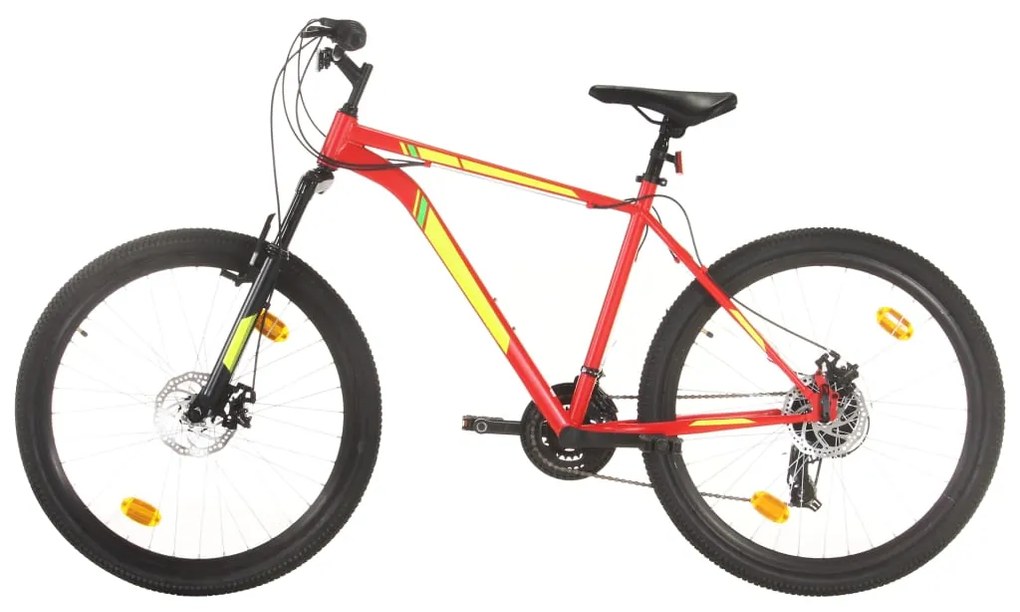 Mountain Bike 21 Speed 27,5" Ruote 42 Cm Rosso /