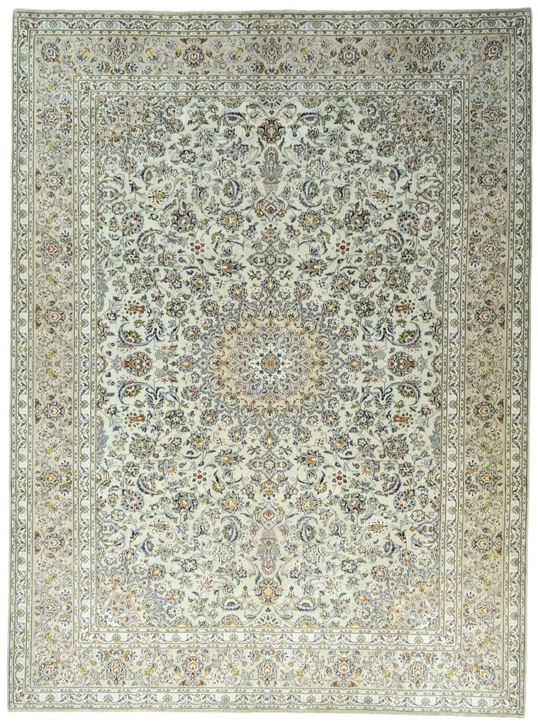Kashan Tappeto persiano 300x410 Verde (Iran) Annodato A Mano