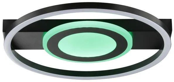 Brilliant -LED RGBW dimmerabile plafoniera MAUREEN LED/20W/230V 3000-6500K nero+ telecomando