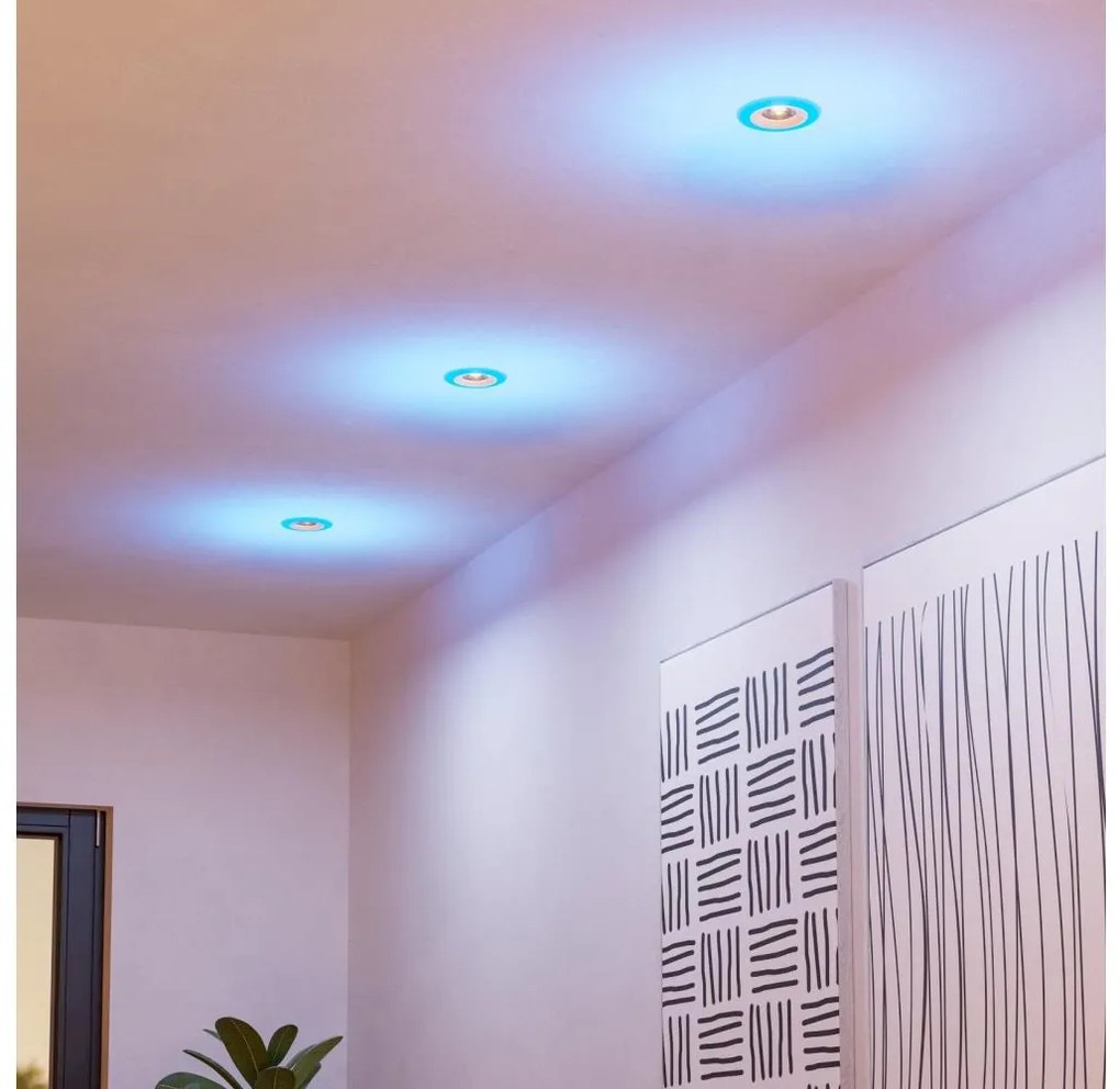 Eglo 901117- SET 3xLED RGB Lampada da bagno dimmerabile CALONGE 3,8W/230V IP44 + +TC