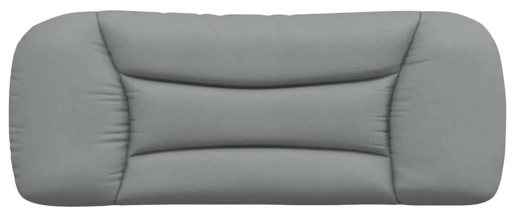 Cuscino testiera grigio chiaro 100 cm in tessuto
