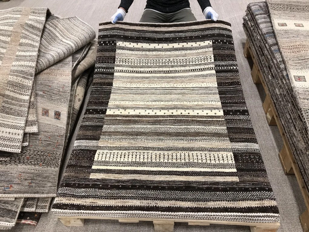 Loribaft Tappeto persiano 140 x 100 Beige (Iran) Annodato A Mano