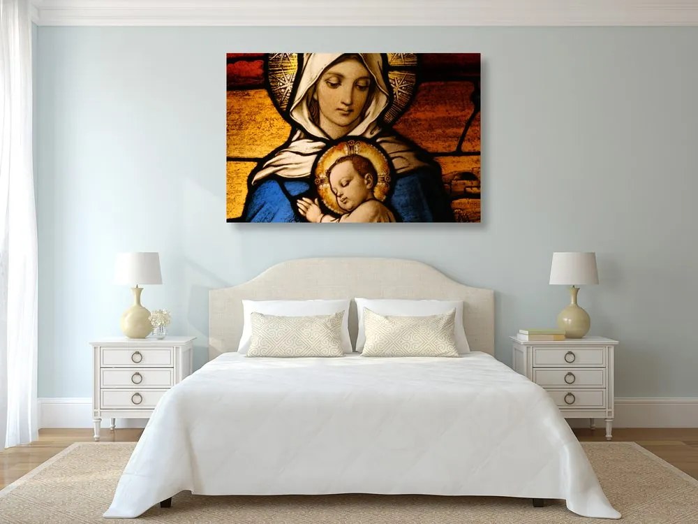 Quadro su tela – Madonna con bambino