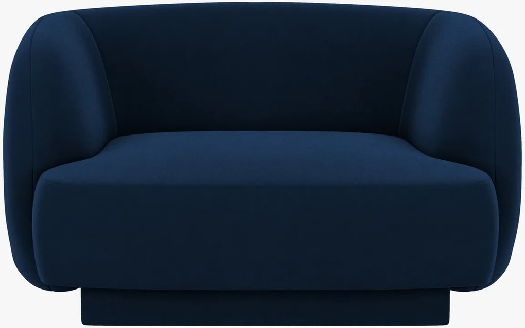 Poltrona Miley in velluto – L103 cm