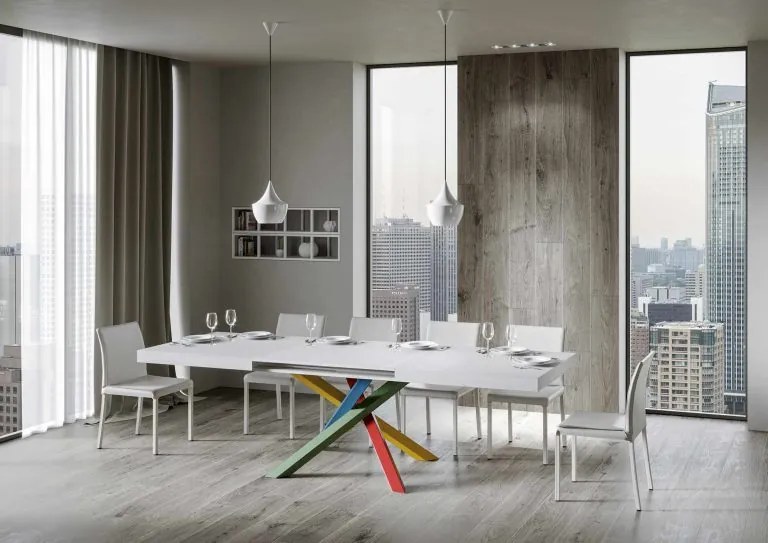 Tavolo Estensibile Volantis - Design Moderno e Funzionale, 90x130/234 cm Volantis / Bianco