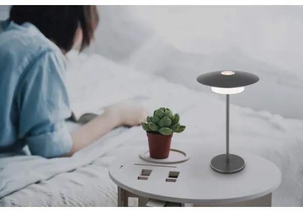 Globo 21024G-LED Lampada da tavolo ricaricabile KYLER LED/3W/3,7V 1800/2700/3000K grigio