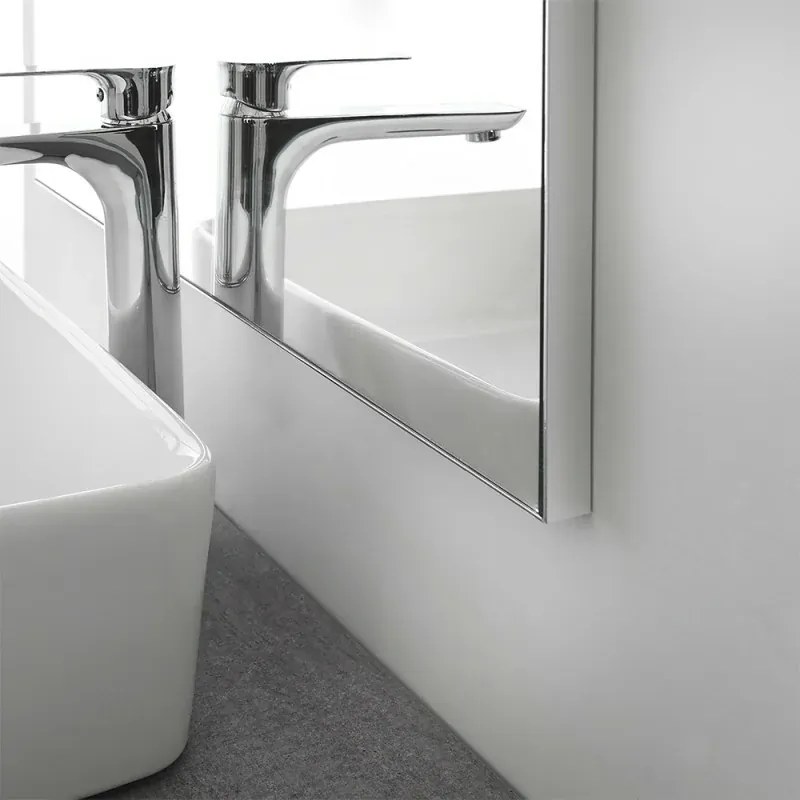 Specchio bagno 50x70 cm installazione reversibile e fissaggi inclusi