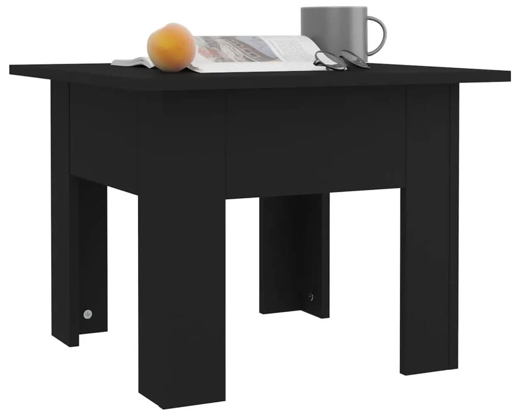 Tavolino da Salotto Nero 55x55x42 cm in Truciolato