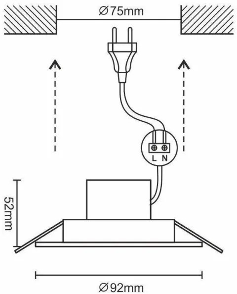 LED Lampada da bagno dimmerabile LED/7W/230V 3000K-6500K Wi-Fi Tuya IP44