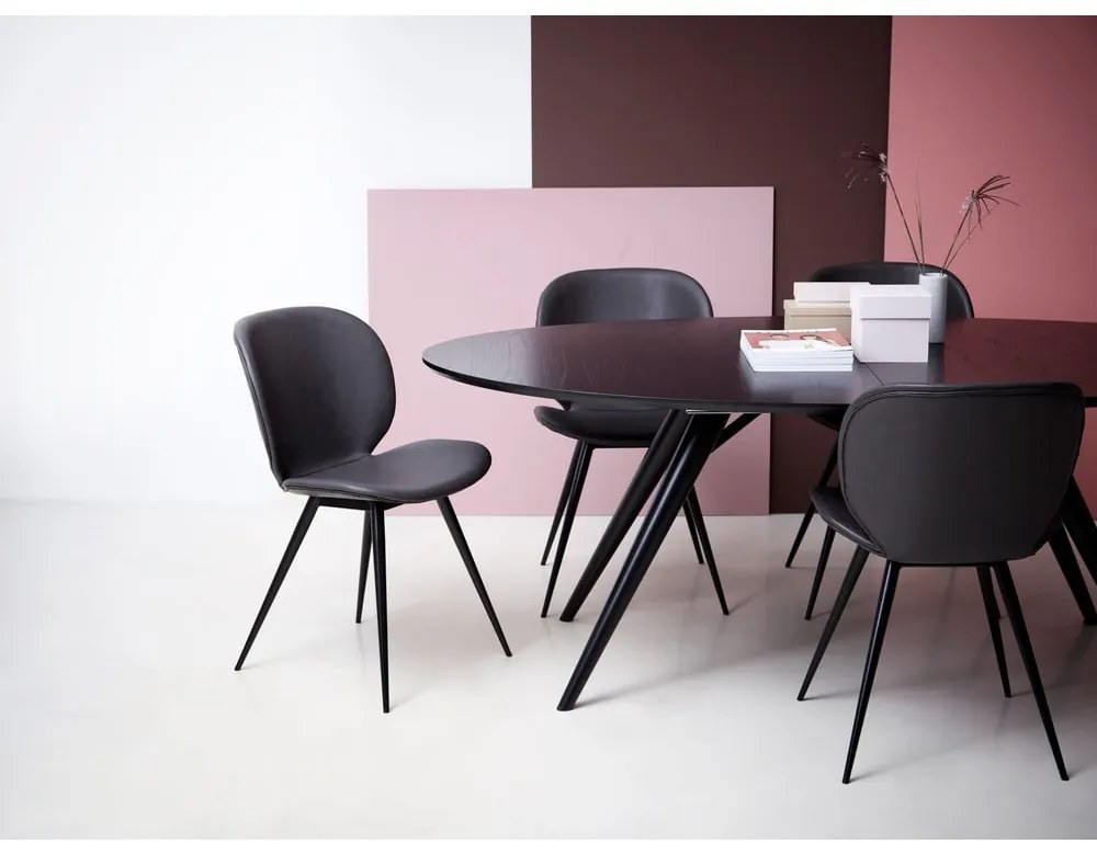 Sedia in similpelle nera Cloud - DAN-FORM Denmark