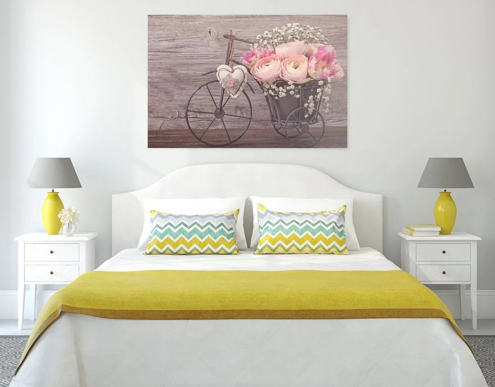 Quadro su tela – Fiori meravigliosi in vaso vintage