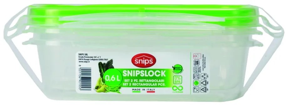Set di 2 scatole per alimenti , 0,6 l - Snips