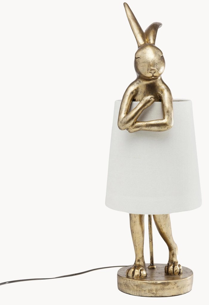 Lampada rosa da tavolo grande di design Rabbit