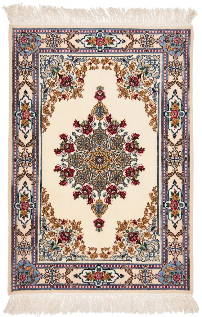 Isfahan Tappeto 100 x 70 (Iran) Annodato A Mano