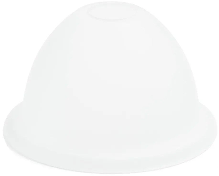 Vetro di ricambio per lampadario E27 diametro 19 cm bianco