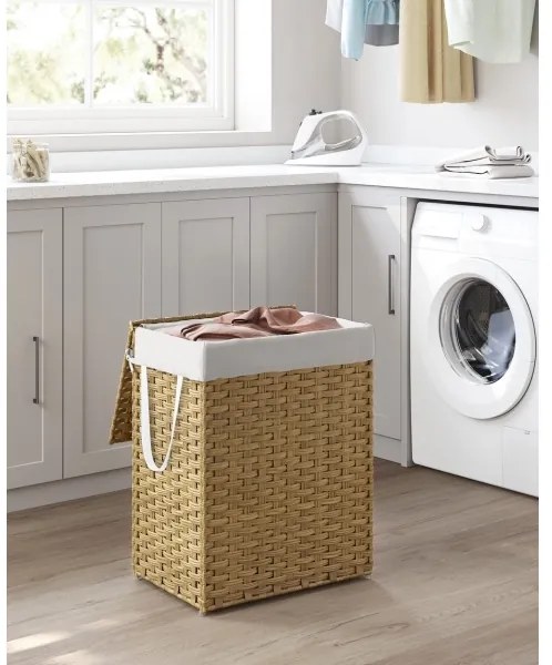 Cesto porta biancheria FLYN in rattan