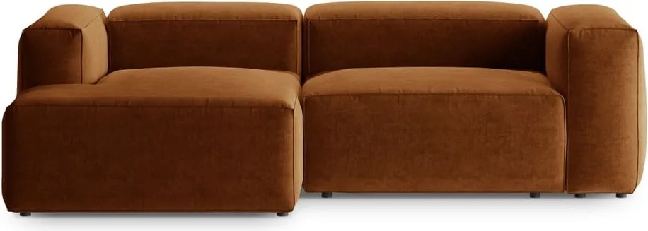 Divano angolare color mattone (con penisola a sinistra/con chaise lounge) Bergamo – Cosmopolitan Design