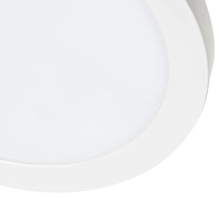 Faretto incasso o a plafone bianco 30 cm con LED dimmerabile a 3 step a luce calda - Trans