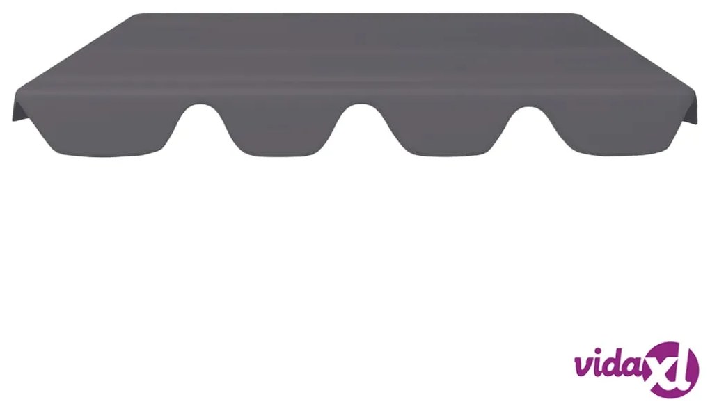 vidaXL Baldacchino per Dondolo Giardino Antracite 150/130x70/105 cm