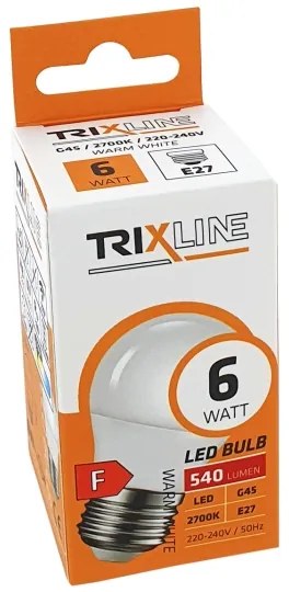 Lampadina LED G45 E27/6W/230V 2700K