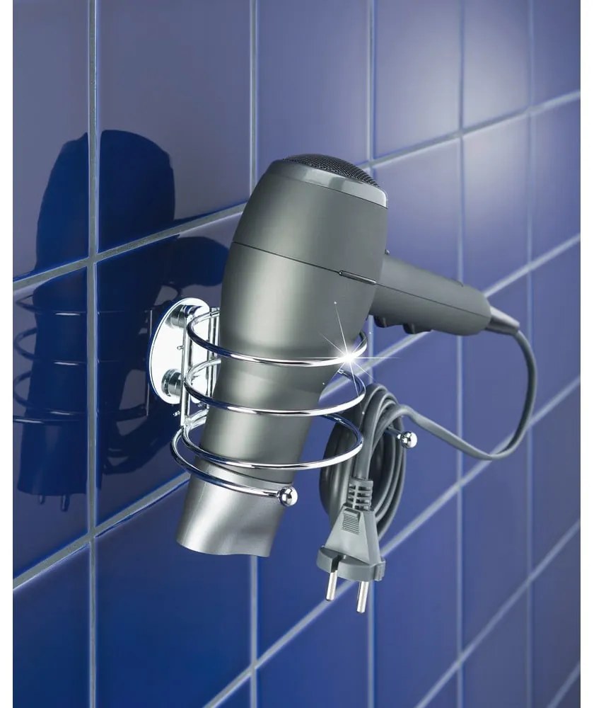 Gancio autoportante per asciugacapelli, capacità di carico fino a 40 kg Turbo-Loc - Wenko