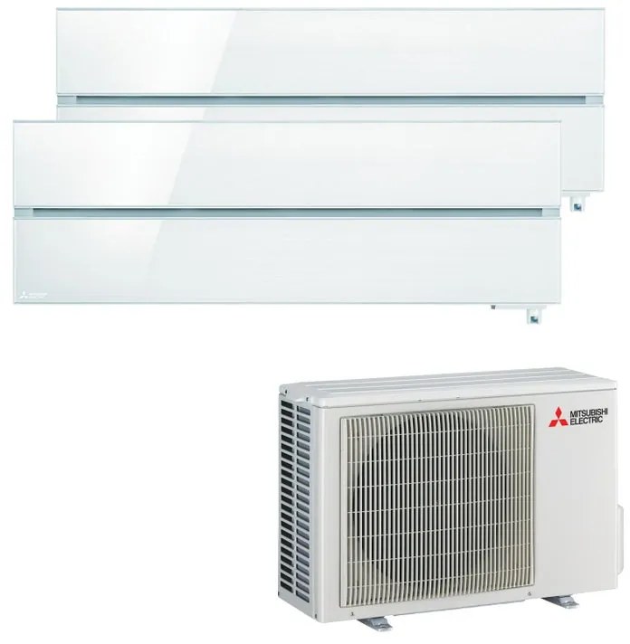 Condizionatore a muro multisplit MITSUBISHI ELECTRIC LN 9 + 9 18000 BTU classe raffreddamento A+++, bianco