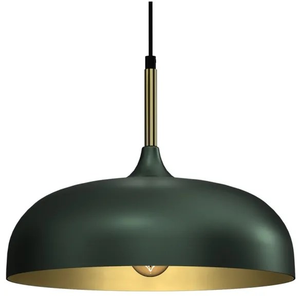 Lampadario su corda LINCOLN 1xE27/60W/230V d. 35 cm verde