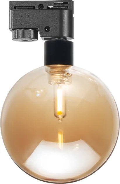 Sfera per binario Monofase per lampada G9 Ambrata