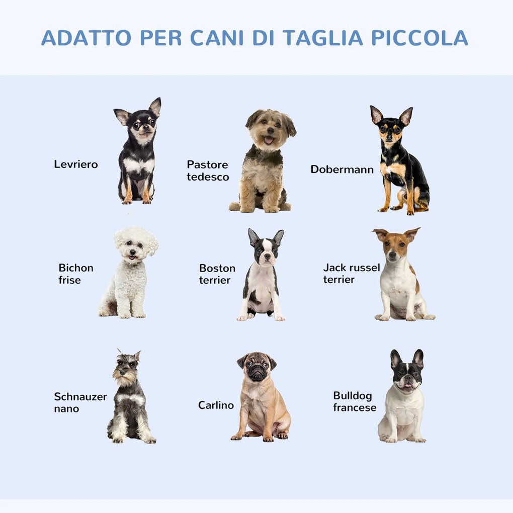 Gabbia Trasportino per Cani Gatti Pieghevole in Acciaio Doppia Apertura 76x53x57 cm Nero...