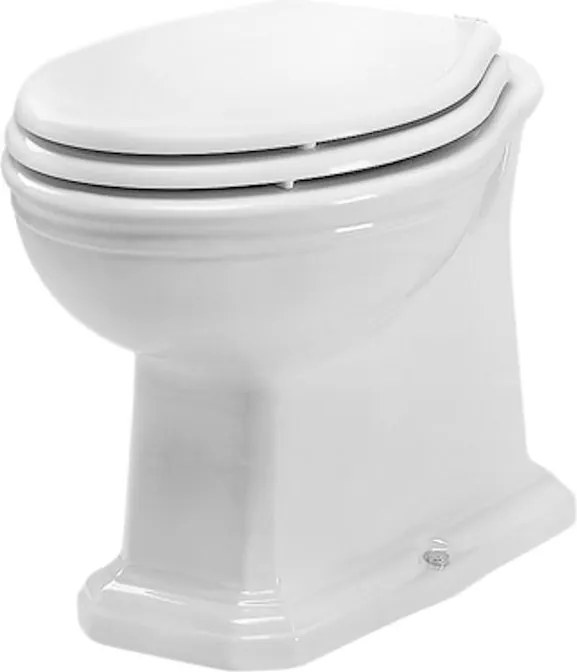Vaso WC distanziato OLYMPIA CERAMICA impero scarico pavimento, sedile escluso P 46 x L 40 x H 40 cm bianco