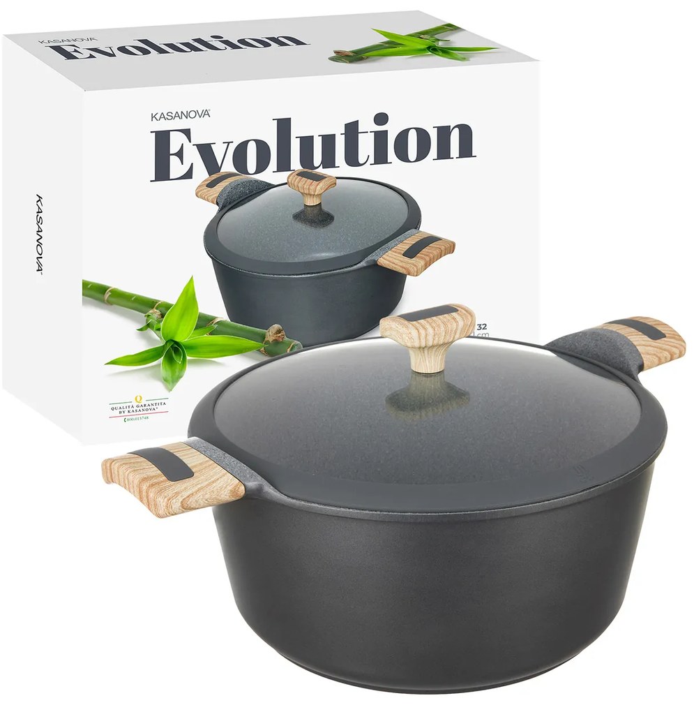 Casseruola 28 cm con coperchio Evolution