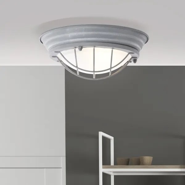 Brilliant - Plafoniera TYPHOON 1xE27/30W/230V Ø 29 cm grigio