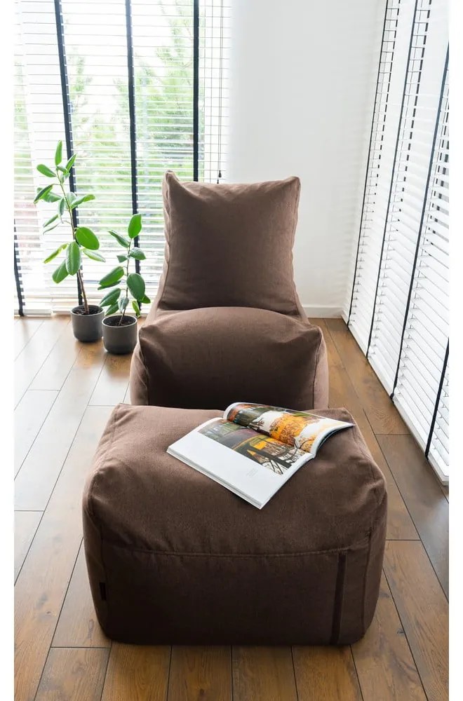 Puof a sacco greige Plus 70 Lounge – SLOWDOWN