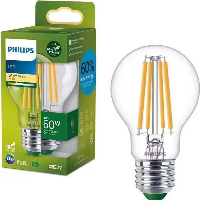Lampadina LED Ultraefficiente Vintage Philips A60 E27/4W/230V 2700K