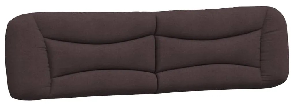 Cuscino testiera marrone scuro 200 cm in tessuto