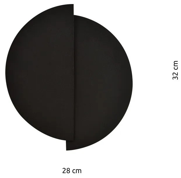 Applique da Parete in Acciaio FORM 9 Nero 2xG9 Colore del corpo Nero