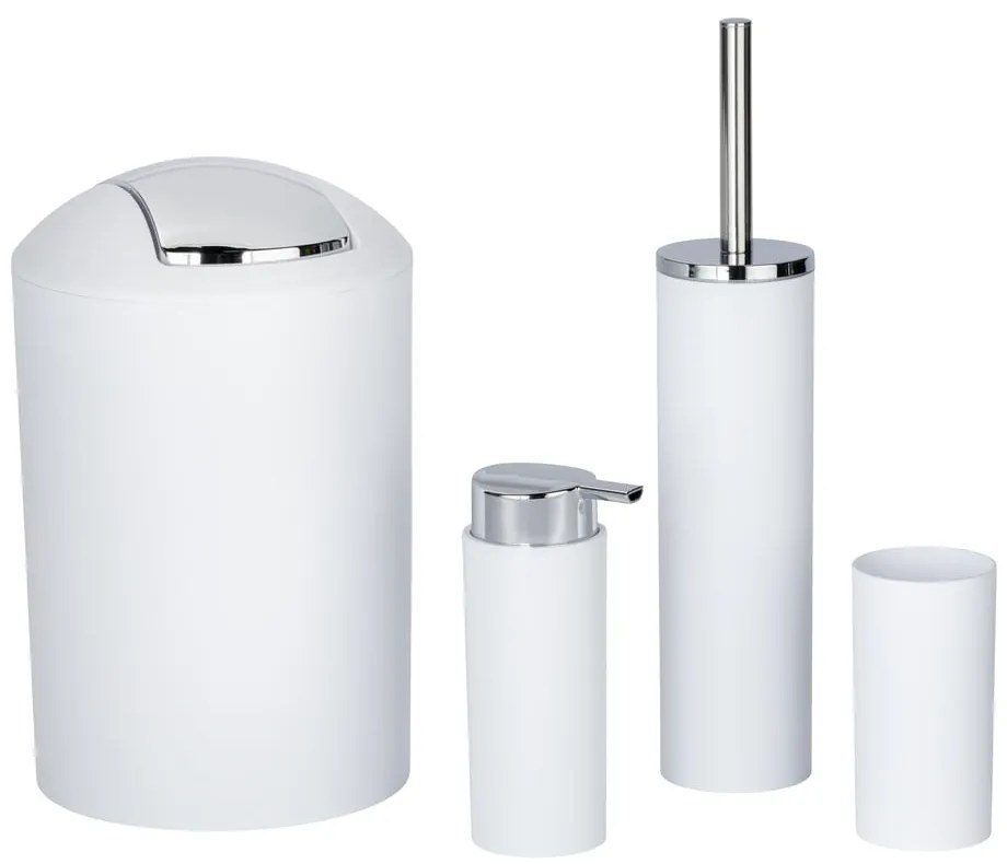 Set di accessori per il bagno bianco in plastica Calvo – Wenko