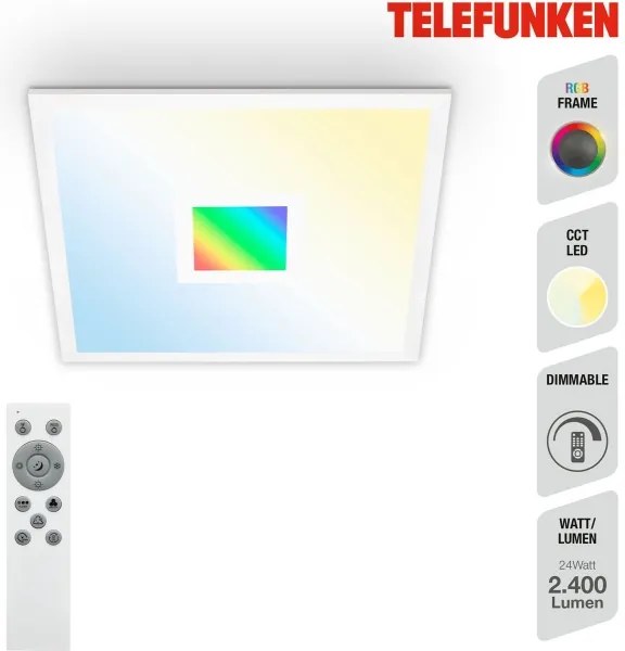 Telefunken 319106TF - LED RGBW Lampada dimmerabile LED/24W/230V + +TC