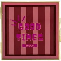 Portafoto 15x15 cm Good Times oro