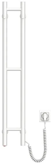 Portasciugamani elettrico SILOUETTE 187W/230V 101,1 cm IP44 bianco destra arrotondato