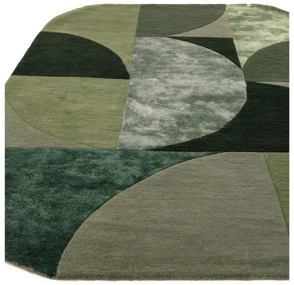 Tappeto in lana verde scuro 200x300 cm Forest - Asiatic Carpets