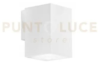 Applique led polo bianca quadrata 8w 980lm cct 3000k / 4000k ip65 7...