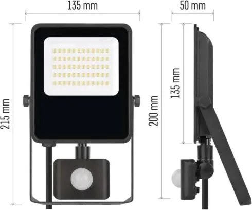 Faretto LED VISIO 30W 230V 4000K IP65 con sensore