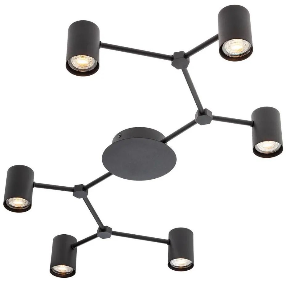 Redo 01-4048 - Faretto WEBB 6xGU10/10W/230V nero