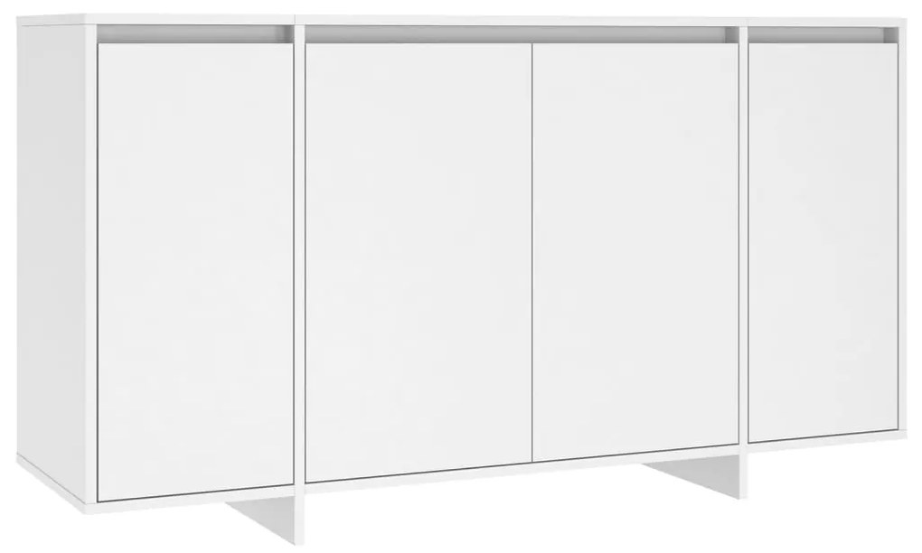 Credenza bianca 135x41x75 cm in truciolato