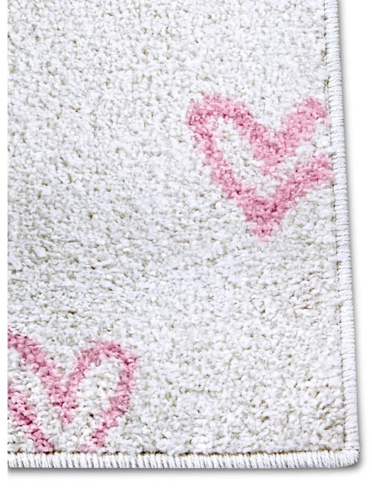 Tappeto per bambini rosa e bianco 120x170 cm Hearts - Hanse Home